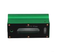 Livella a striscia da 100 mm 0,02 mm per strumento di misurazione industriale, barra meccanica in metallo con base a scanalatura a V, fiale graduate a bolle, magnetica per bordo per macchinari (100 mm