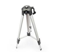 Livella con Treppiede Telescopico 1, 2 Metri in Alluminio Argento | Asta Multiuso Robusta, Montaggio per Rotazione e Strumenti, per Muratori e Rilevazioni Precise