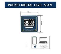 Livella digitale e goniometro magnetico, inclinometro con magnete, misura 4 x 90 gradi(With Wireless)