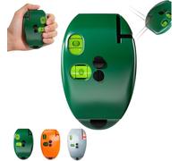 Livella elettronica a luce rossa a 90 gradi, linea trasversale verde autolivellante, livelli di luce rossa con linee orizzontali e verticali, adatto per esterni, costruzioni (verde)