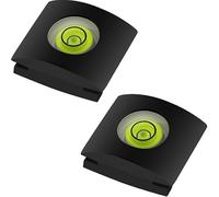 Livella hot shoe per fotocamera, fiala circolare gommata antiurto a bolle - Livella compatta per mirino per Canon Nikon Fuji Panasonic con tappi di backup