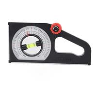 Livella Inclinometro ABS Multifunzionale, Metro Angolare Senza Magnetismo, 0-180°, Manico Ergonomico - Alta Precisione, Doppia Misura Inclinazione, Per Ingegneria e Edilizia (Non magnetico)