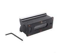 Livella industriale in metallo per striscia Vgroove Tools 100 mm lunghezza con risoluzione 002 mm base manica e bolle graduate include misurazione in legno (100 mm)