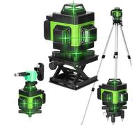 Livella laser 16 linee verde cavalletto doppia batterie e telecomando accessori