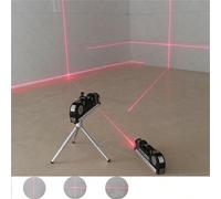 Livella laser 4-in-1, mini livella a bolla (3 batterie incluse, senza treppiede) - Strumento di misurazione laser versatile per misurazioni di progetti accurate, strumento portatile per il fai-da-te i
