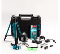 Livella Laser 4D 16 Linee Autolivellante 3° con 2 Batterie Supporto Rotante 360°