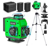 Livella laser 4D a 16 linee 360° orizzontale verticale linea verde livella laser strumento di misurazione e livellamento autolivellante Ambito di applicazione: installazione di cornici, posa di piastr