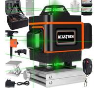 Livella Laser Autolivellante 360 Gradi Professionale 16 Linee Verde 4D con Base