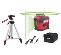 Livella laser autolivellante 360 raggio verde batteria 2.0 Ah con tripode SKIL