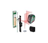 Bosch livella laser multifunzione UniversalLevel 3 con asta telescopica (3 linee laser incl. linea verticale a 90° per croce laser aggiuntiva sul soffitto e punto a piombo inferiore per allineamenti precisi, in cartone)