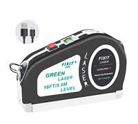 Livella laser, livella a bolla, verde, leva laser multiuso con linea verticale e orizzontale, linea trasversale laser da 5,5 m