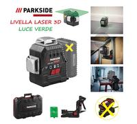 Livella laser PARKSIDE PERFORMANCE PKLLP 3360 20V laser verde 3D senza batteria
