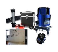 LIVELLA LASER TRACCIATORE AUTOLIVELLANTE 360º ROTAZIONE BOLLA DIGITALE 5 LINEE