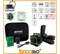 LIVELLA LASER TRACCIATORE AUTOLIVELLANTE 3D 12 LINEE 360° METRICA LUCE VERDE