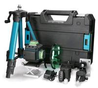 LIVELLA LASER TRACCIATORE AUTOLIVELLANTE 4D 16 LINEE 360° ROTAZIONE LINEA VERDE