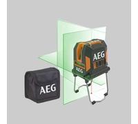 LIVELLA LASER VERDE CON PIOMBO CLG330-K AEG 3 linee Portata fino a 30 metri