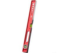 Livella magnetica in alluminio, righello di misurazione da 30/50/60 cm, per allineamento orizzontale e verticale, forte base magnetica per miglioramento della casa e costruzione (600 mm)