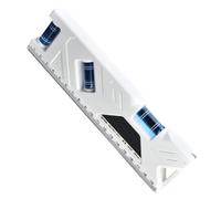 Livella magnetica Torpedo - Strumento di livello ABS | Bolla livellatore a 3 gradi Fiale forte magnetico ad alta precisione Misuratore del livello dell'acqua - Righello portatile anti-caduta | Fiale