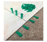 Livella per piastrelle， 100 distanziatori a cuneo in plastica da 2 mm for piastrelle - Clip di livellamento riutilizzabili for pavimenti e pareti in ceramica - Strumento di costruzione essenziale