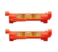 Livella sospesa in acrilico, 2 pezzi, design a gancio, | Bolla ad alta precisione, regolazione del movimento lento, ganci stampati, plastica acrilica, uso della costruzione