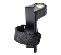 Livella verticale in lega di alluminio, 85 mm, con cinghia da 30 cm, livellatrice portatile ad angolo retto per lavori edilizi e centraggio tubi dell'acqua, arancione (nero)