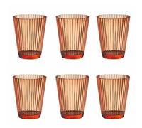 Livellara Bicchieri Acqua Infrangibili, Plastica Rigida, Lavabili, Set da 6, Bicchieri Colorati, Leggeri, Capacità 450 ml, Resistenti al Calore, per Acqua, Cocktail, Succhi di frutta