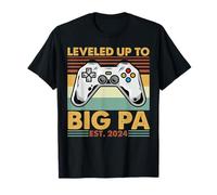 Livellato Fino a Big Pa EST 2024 Prima Volta Nonno Maglietta