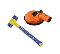 Livellatore di posizionamento delle piastrelle con distanziatore ottagonale e presa a vuoto per un controllo costante della profondità delle fughe (D)