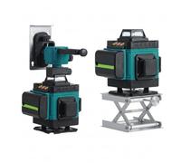 Livellatore Laser 4D 16 Linee 360° Verde con Treppiede - Autolivellante Professionale con Batterie, Supporto Magnetico e Telecomando, Laser Multilinea per Edilizia e Ristrutturazioni