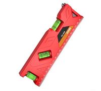 Livellatore magnetico a bolla, 105-200 mm, strumento di misurazione accurato portatile con rilevamento dell'interruttore a presa e funzione goniometro, per ingegneria domestica e professionale (200 mm