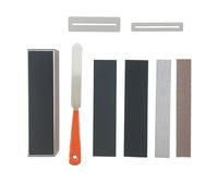 Livellatore multifunzione per tasti con cuscinetti di carta vetrata, strumento di manutenzione per chitarra, adatto per casa, studio, cura degli strumenti, strumento portatile per la manutenzione