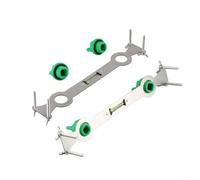 Livellatore per tubi in acciaio inox per impianti idraulici da bagno, strumento di posizionamento regolabile per tubi dell'acqua con livella a bolla integrata, 2