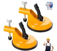 Livellatore Regolabile in Altezza, Strumento Professionale per Livellare I Piani Di Lavoro, Strumento per Colmare Le Fessure Pavimento, Morsetti Professionali per Allineare Piani Lavoro(Yellow*2)