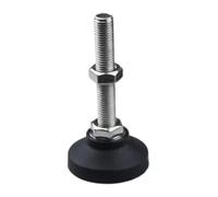 Livellatori per mobili Piedini livellanti, Piedini Di Livellamento for Mobili Regolabili Da 4 Pezzi SS304 Base Girevole 40 Mm M5-M12(D40xm6x50mm)