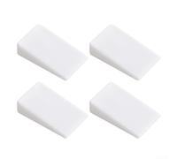 Livellatori per mobili, spessori per mobili regolabili a cuneo per un supporto stabile su superfici irregolari, confezione da 4 per uso domestico e ufficio (bianco (20 pezzi)