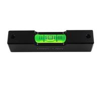 Livellatrice orizzontale a bolla in lega di alluminio, livellatrice a barra portatile con fiale in vetro, precisione 1,5 mm for metro, lunghezza 80 mm.(Green)