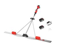 Livellatrice Vibrante per Calcestruzzo,48V,9 Velocità,Doppio Motore | Staggia Vibrante per Calcestruzzo,Doppio Motore Brushless,Livellamento Veloce,Risultati Più Uniformi(2m)