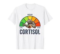 Livelli Bassi di cortisolo v Meme Funny Relaxed Sloth Maglietta