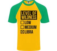 Livelli Di Selvatichezza Libra Uomo T-Shirt S/S Da Baseball