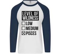 Livelli Di Wildness Pisces Uomo L/S Baseball T-Shirt