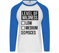 Livelli Di Wildness Pisces Uomo L/S Baseball T-Shirt