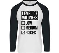Livelli Di Wildness Pisces Uomo L/S Baseball T-Shirt