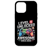 Livello 1 sbloccato fantastico dal 2025 1 ° compleanno Gaming Custodia per iPhone 12 Pro Max