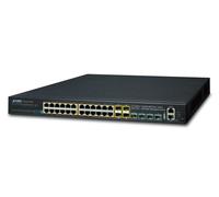 PLANET SGS-6341-24P4X switch di rete Gestito L3 Gigabit Ethernet (10/100/1000) Supporto Power over (PoE) 1U Nero [SGS-6341-24P4X]