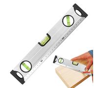 Livello,30 Cm Con 3 Bolle In Lega Di Alluminio,Righello Magnetico Per Livellamento - Livello Per Idraulico Carpentiere Elettricista Installazione Mensole