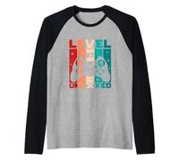 Livello 67 Sbloccato Six Seven Meme Gamer Videogioco Maglia con Maniche Raglan