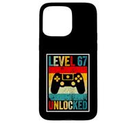 Livello 67 Sbloccato Video Game Gamer Meme Six Seven Custodia per iPhone 15 Pro Max
