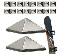 Livello a piramide - 18 pezzi Snowboard Stomp Pad Anti scivolo - Manici | Metallo Nailhead Pen - Cuscinetti di trazione in lega di zinco | Lavagna da sci stuoia per presa aggiuntiva | per