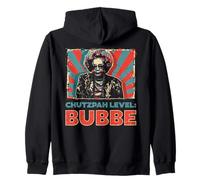 Livello Chutzpah Bubbe ebraismo ebraico ebraico Cultura ebraica Felpa con Cappuccio