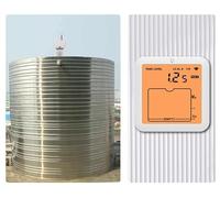 Livello dell'acqua digitale con display retroilluminato e allarme alto/basso per serbatoio dell'acqua, portata di trasmissione 100 m, trasmettitore impermeabile IP65